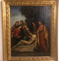 Deposizione su tavola epoca XVi secolo.