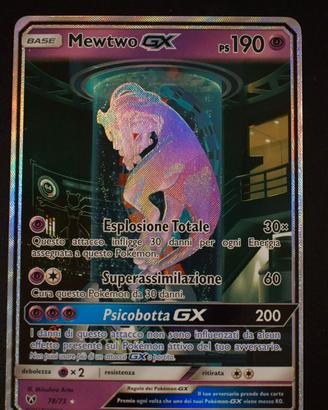 Carta Pokemon Mewtwo GX 78/73 ITA
