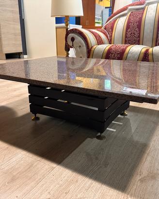 Tavolino da salotto modernariato marmo/metallo