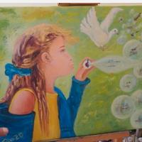 Quadri moderni 70x50-50x40 olio su tela a tema