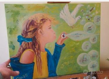 Quadri moderni 70x50-50x40 olio su tela a tema