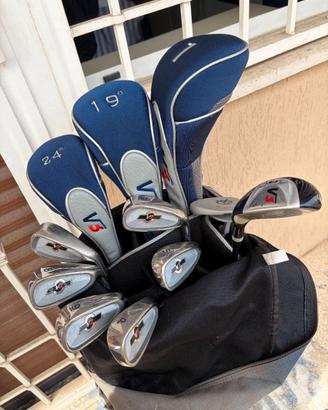 Set mazze da golf V5 con sacca e putter Voit