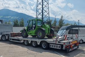 Carrellone 2024 zincato, piantane, porta container