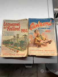 2 libretti canzoni 1954 1955