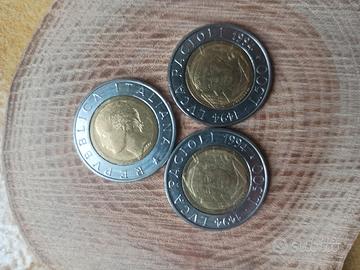 Monete da 500 lire 1994 Luca Pacioli 