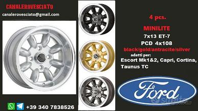 Minilite FORD PEUGEOT CITROEN SAAB 7x13 et-7 4x108