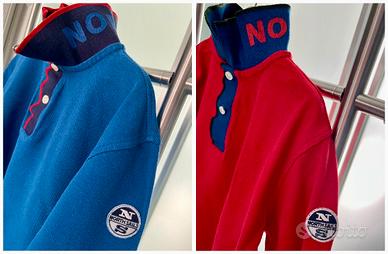Coppia di polo blu e rossa tg 10 North Sails