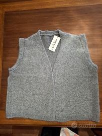 Gilet donna grigio