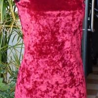 Vestito midi ciniglia Lokita T. U. (M/L) rosso