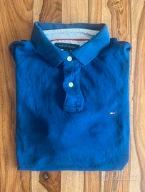 Polo Tommy Hilfiger Uomo Taglia L (Blu Navy)
