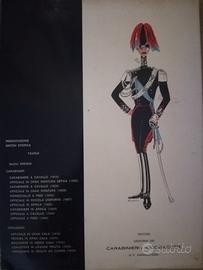 Raccoglitore stampe uniformi dei Carabinieri e dei