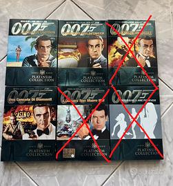 3 dvd 007 James Bond platinum edition collezione