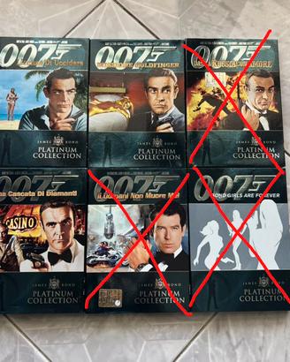 3 dvd 007 James Bond platinum edition collezione
