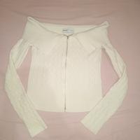 top bianco con spalle scoperte  di Bershka 