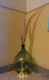 Modernariato damigiana in vetro 