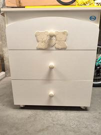 Fasciatoio con vasca e cassettoni Pali