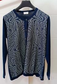 MAGLIA BLU A GOLFINO TAGLIA L