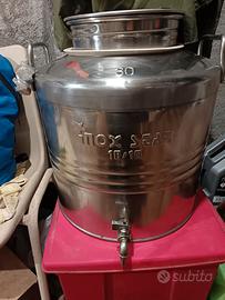  contenitore fusto inox 18/10