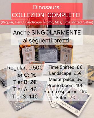 Collezioni complete e carte singole Dinosaurs