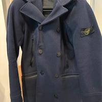 Cappotto doppiopetto stone island blu