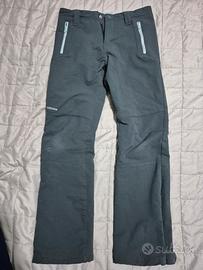 Pantaloni softshell trekking bambino mh500 grigio