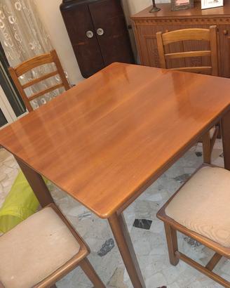 set 5 sedie in legno Ciamaglia da restaura 