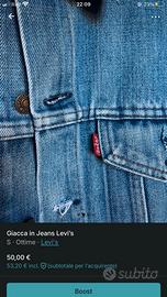 Giacca in Jeans Levi’s originale