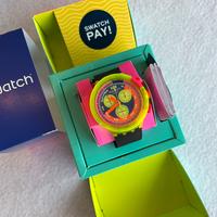 Swatch neon to the max PAY chrono grand prix