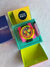 Swatch neon to the max PAY chrono grand prix