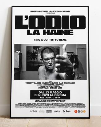 Poster Locandina Film "L'Odio - La Haine"