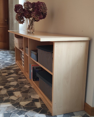 Mobile parete frassino uso libreria, già imballato