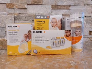 Tiralatte manuale Medela e accessori vari