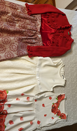 Lotto 3 vestiti per bambina 9/10 anni