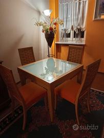 Tavolo allungabile+4 sedie Calligaris
