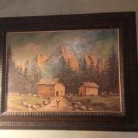 Quadro olio su legno
