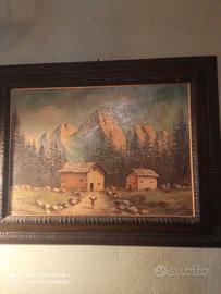 Quadro olio su legno