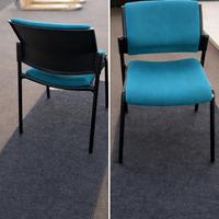 2 Sedie ufficio/sala attesa robuste – ottime cond.