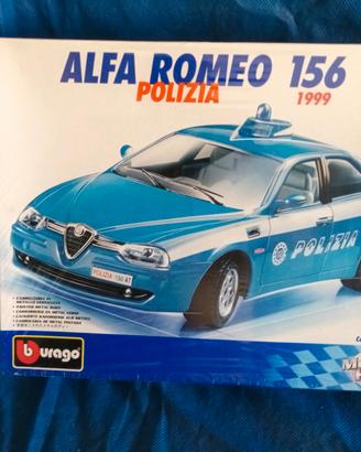 modello burago kit alfa polizia