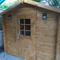 CASETTA DI LEGNO AMALFI 240x240x222h spess.19mm