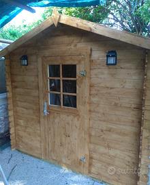 CASETTA DI LEGNO AMALFI 240x240x222h spess.19mm