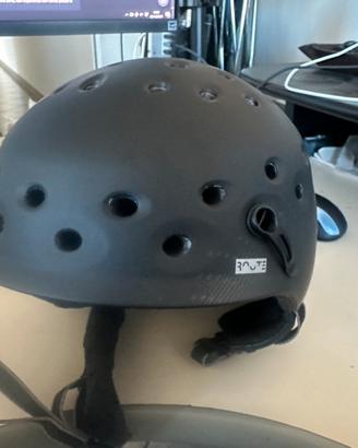 Casco sci snowboard k2 route grigio nero L/XL