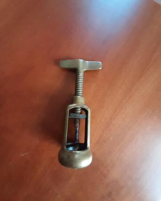 Antico cavatappi anni 50 60 ottone campana vintage