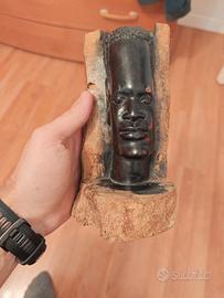 Scultura africana in legno intagliato – arte etnic