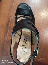 sandali estivi neri tacco 10