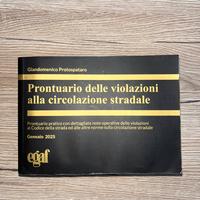 Prontuario violazioni circolazione stradale 2025