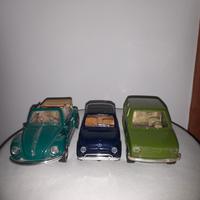 lotto politoys polistil 1/25 fiat 500 beetle 126