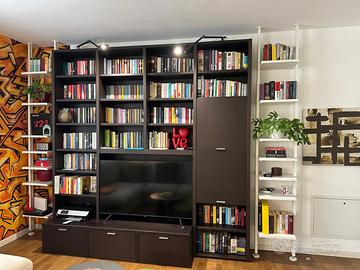 Libreria rovere moro Besana