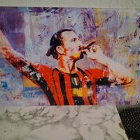 Quadro AC Milan Ibrahimović Scudetto 2022 - Stampa