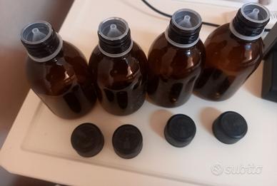 4 flaconi vuoti 250 ml in plastica per fai fa te