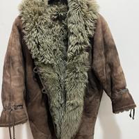 Shearling vintage in vera pelle